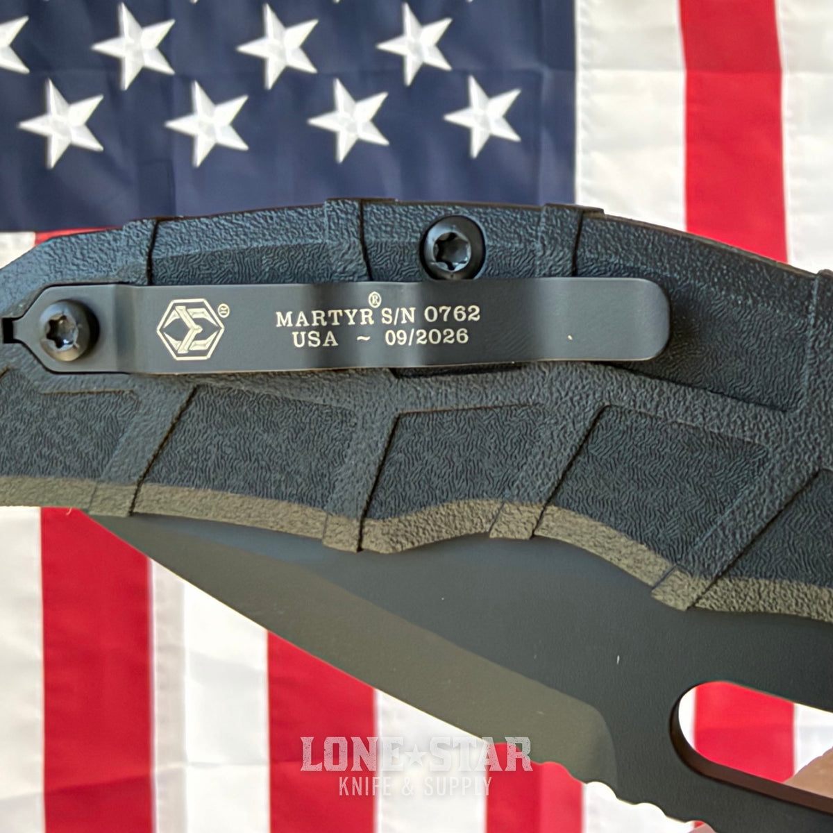 Heretic Martyr Manual Tanto 3.4" MagnaCut All Black Tactical, Black Polymer Chassis - Made in USA (H057-4A-T)