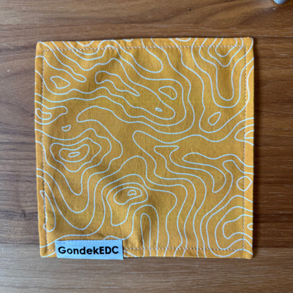 Topo Yellow Hamilton Hank - 7x7 Cotton & Microfiber Handkerchief - Made in USA