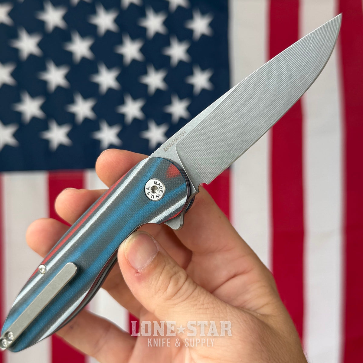 The Back Door: American Blade Works Model 1 V7 - 3.25" MagnaCut, USA G10, Stepped Milling - Made in USA (Trade In)