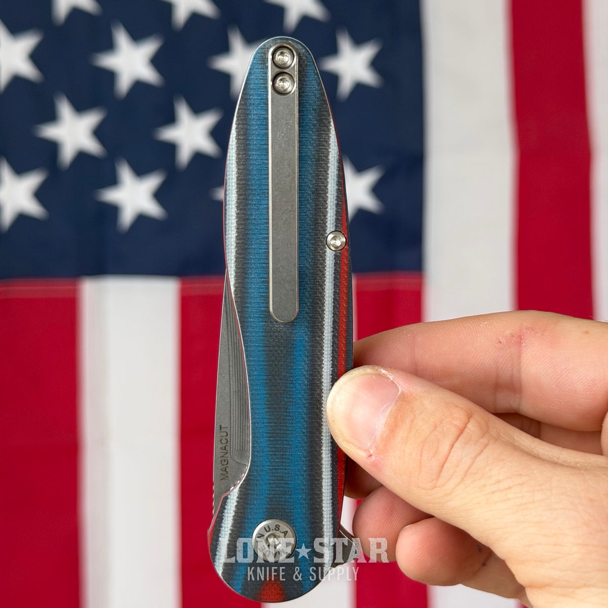 The Back Door: American Blade Works Model 1 V7 - 3.25" MagnaCut, USA G10, Stepped Milling - Made in USA (Trade In)