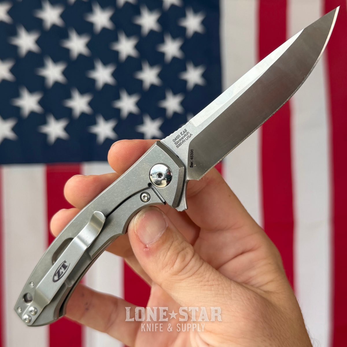 The Back Door: Zero Tolerance 0450 - CPM S35VN, Titanium Framelock, Sinkevich Design - Made in USA (Trade In)