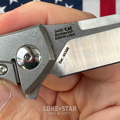 The Back Door: Zero Tolerance 0450 - CPM S35VN, Titanium Framelock, Sinkevich Design - Made in USA (Trade In)