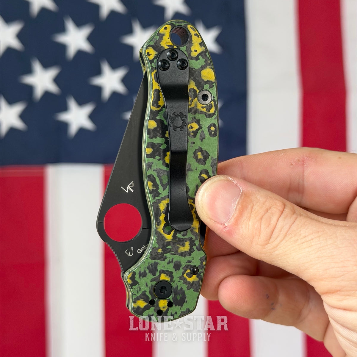 The Back Door: Spyderco Para 3 - 2.9" CPM CruWear, SMKW Toxic Storm Fat Carbon - Made in USA (Trade In)