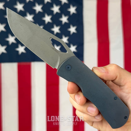 The Back Door: McNees Dixon - 3.75" MagnaCut, Blue Atomic Stonewash Finish - Made in USA (Trade In)