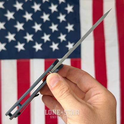 The Back Door: McNees Dixon - 3.75" MagnaCut, Blue Atomic Stonewash Finish - Made in USA (Trade In)