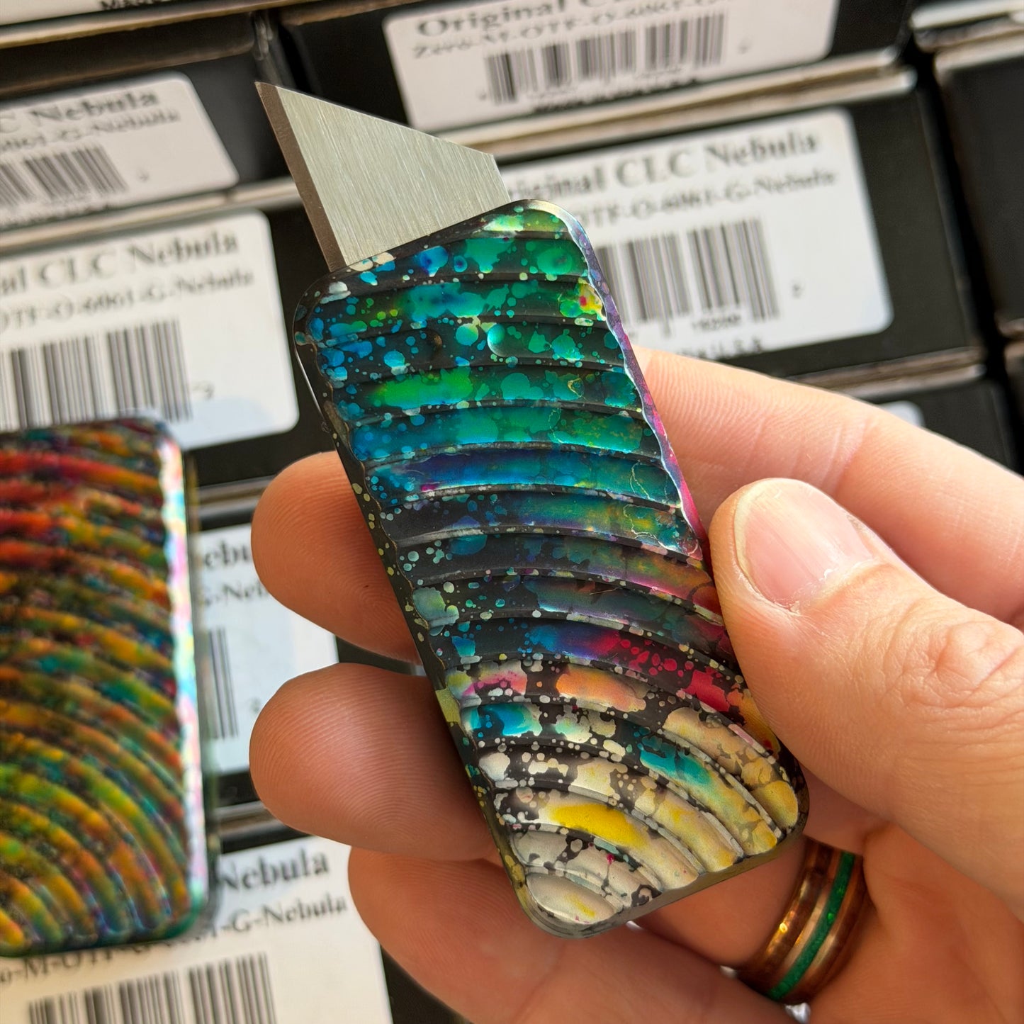 Rivery MFG Nebula Zero – Original Pattern, 6061 Aluminum, Retractable Blade – Made in USA