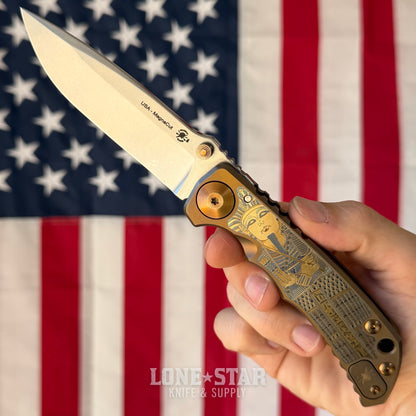 Spartan Blades Harsey Folder SHF - King Tut 2025 Special Edition, Bronze Hardware, MagnaCut - Made in USA (SF5KTUT)