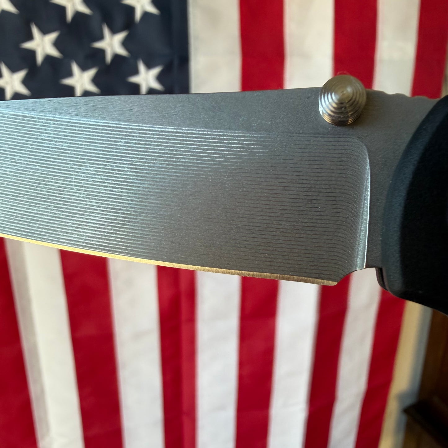 American Blade Works Model 3 Manual Black Aluminum Knife - MagnaCut Blade - Made in USA