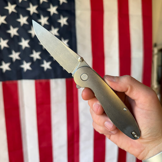 ABW Model 1 Knife – 3.25” MagnaCut Blade, Titanium Handle, Liner Lock – Made in USA