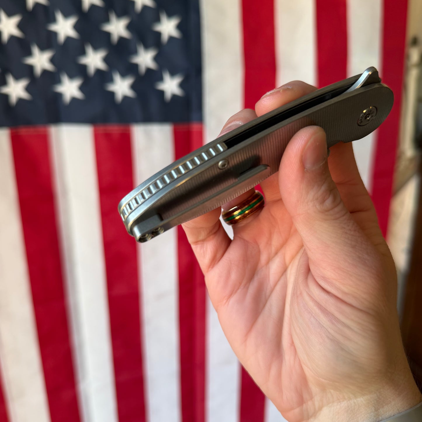 ABW Model 1 Knife – 3.25” MagnaCut Blade, Titanium Handle, Liner Lock – Made in USA