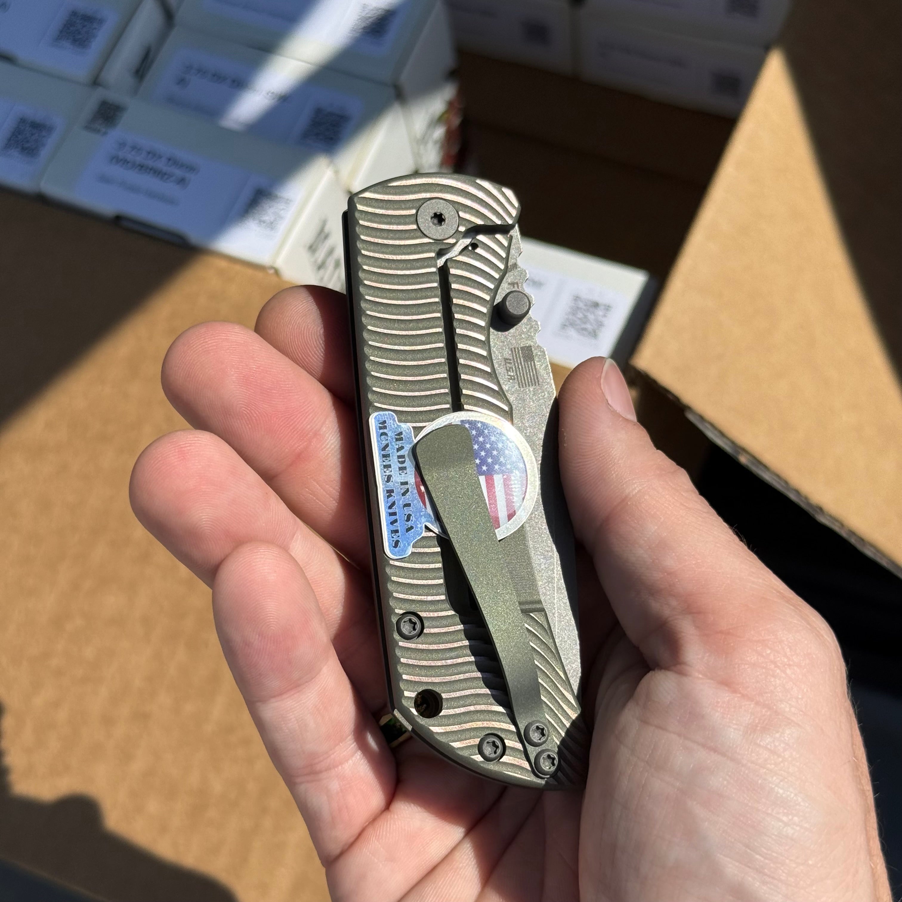 PM MAC2 3.5 - DP Swerve Green Atomic – Lone Star Knife & Supply