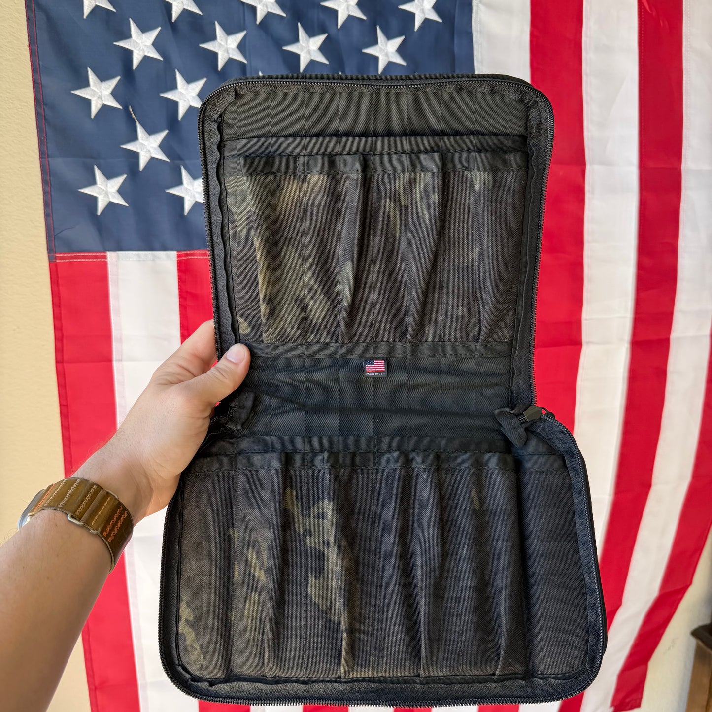 PALADIN33 Infinity Knife Collector Pouch – 6 Knife, Poppies of War – Made in USA (INF-6-POW)