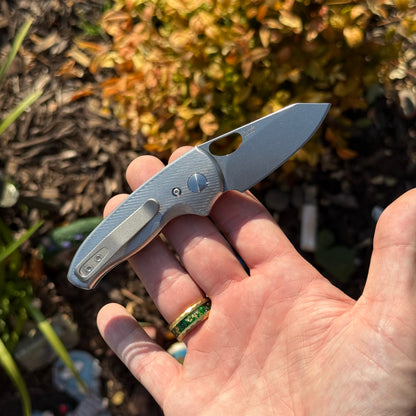 TRM NERD LL Knife, Titanium Scales, 2.2″ MagnaCut Blade, Made in USA
