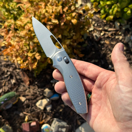 TRM Ti Bulldog Knife – 2.9″ Blade, Titanium Frame, River‑LOK – Made in USA (Bulldog Rev. B)