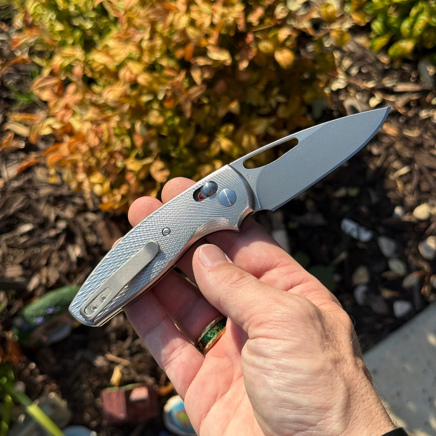TRM Ti Bulldog Knife – 2.9″ Blade, Titanium Frame, River‑LOK – Made in USA (Bulldog Rev. B)