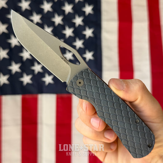 McNees Little Dixon 3.25" Dragonscale - MagnaMax, Blue and Bronze Atomic Titanium, Frame Lock - Made in USA (2676)