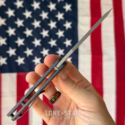 McNees Little Dixon 3.25" Dragonscale - MagnaMax, Blue and Bronze Atomic Titanium, Frame Lock - Made in USA (2676)