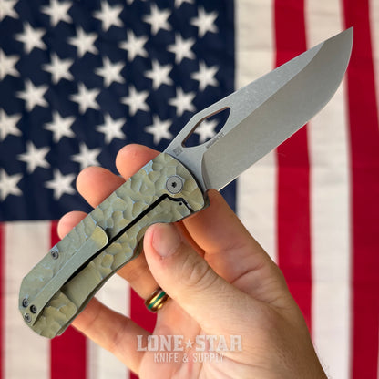 McNees Little Dixon 3.25" Rock - MagnaCut, Green and Blue Atomic Titanium, Frame Lock - Made in USA (2624)