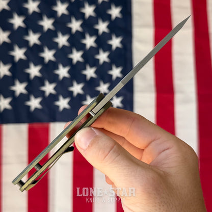 McNees Little Dixon 3.25" Dragonscale - MagnaMax, Green and Bronze Atomic Titanium, Frame Lock - Made in USA (2674)