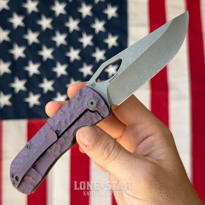 McNees Little Dixon 3.25" Rock - MagnaCut, Violet Atomic Titanium, Frame Lock - Made in USA (2620)