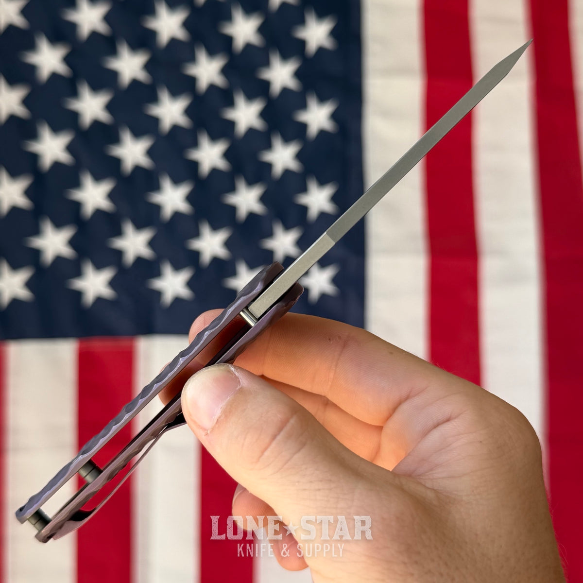 McNees Little Dixon 3.25" Rock - MagnaCut, Violet Atomic Titanium, Frame Lock - Made in USA (2620)