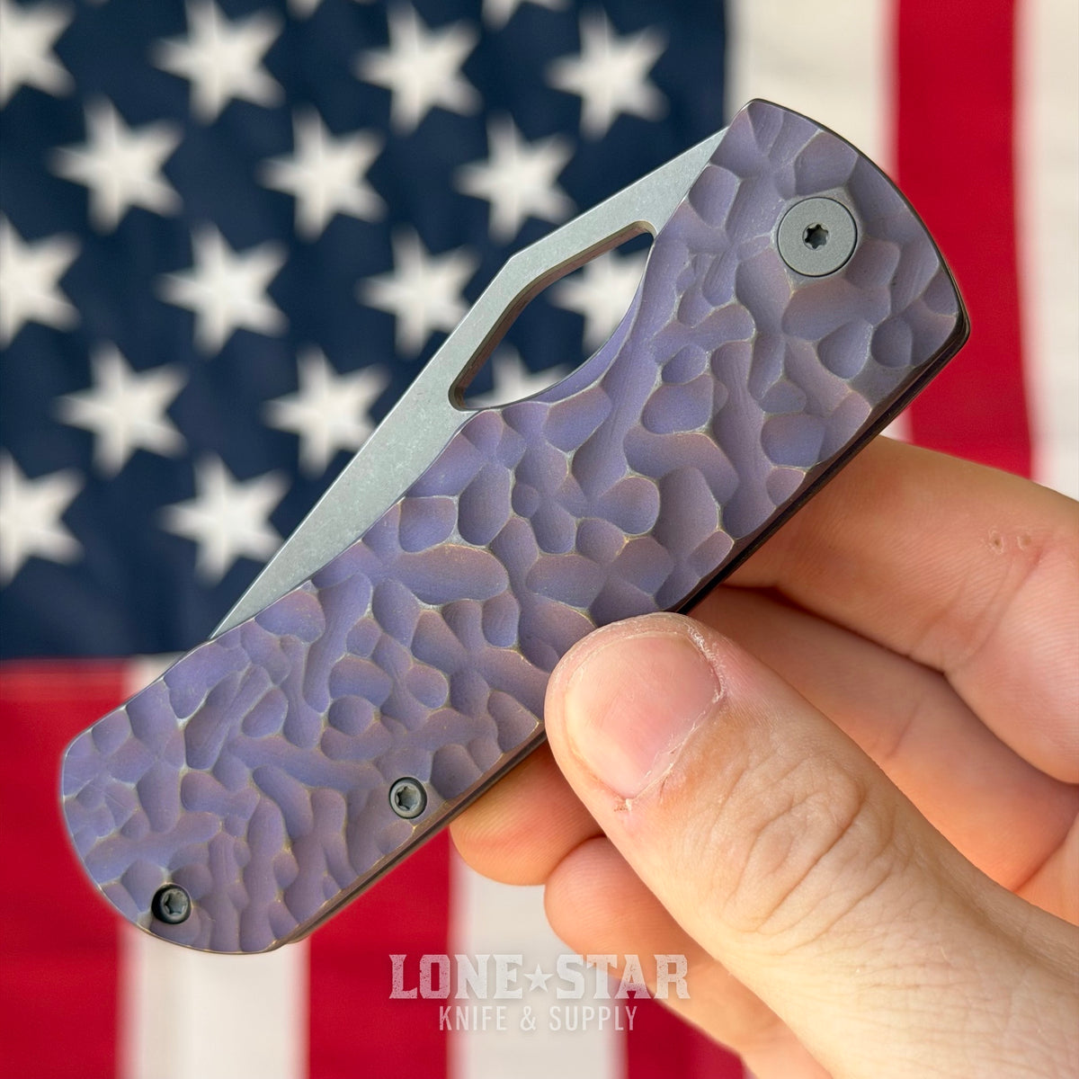 McNees Little Dixon 3.25" Rock - MagnaCut, Violet Atomic Titanium, Frame Lock - Made in USA (2620)