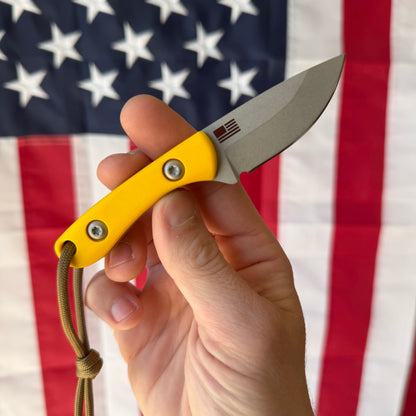 OEG EDCxLSKS Pike 2" Fixed Blade – Texas Yellow G10, MagnaCut – Made in USA (OEG-LS-PIKE)