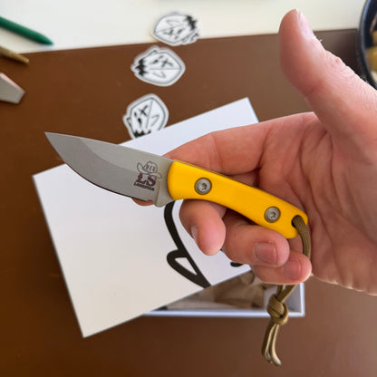 OEG EDCxLSKS Pike 2" Fixed Blade – Texas Yellow G10, MagnaCut – Made in USA (OEG-LS-PIKE)