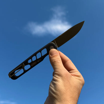 Rockwall V2 Flipper – Skeletonized Edition (Blue Ano Slate / Stonewash / Blackwash) Made in USA