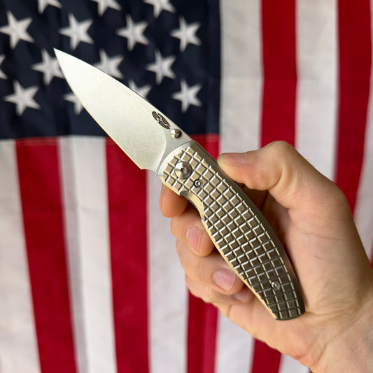TRM NEUTRON 2 Knife – 3.0” MagnaCut Blade, Flat Frag Titanium Scales, Liner Lock – Made in USA
