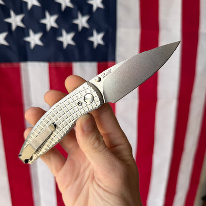 TRM NEUTRON 2 Knife – 3.0” MagnaCut Blade, Flat Frag Titanium Scales, Liner Lock – Made in USA