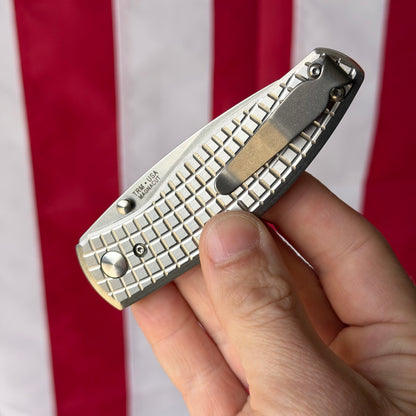 TRM NEUTRON 2 Knife – 3.0” MagnaCut Blade, Flat Frag Titanium Scales, Liner Lock – Made in USA