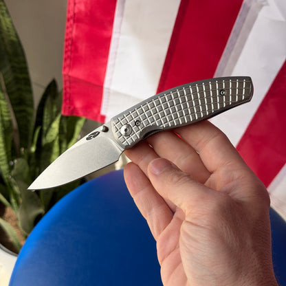 TRM NEUTRON 2 Knife – 3.0” MagnaCut Blade, Flat Frag Titanium Scales, Liner Lock – Made in USA