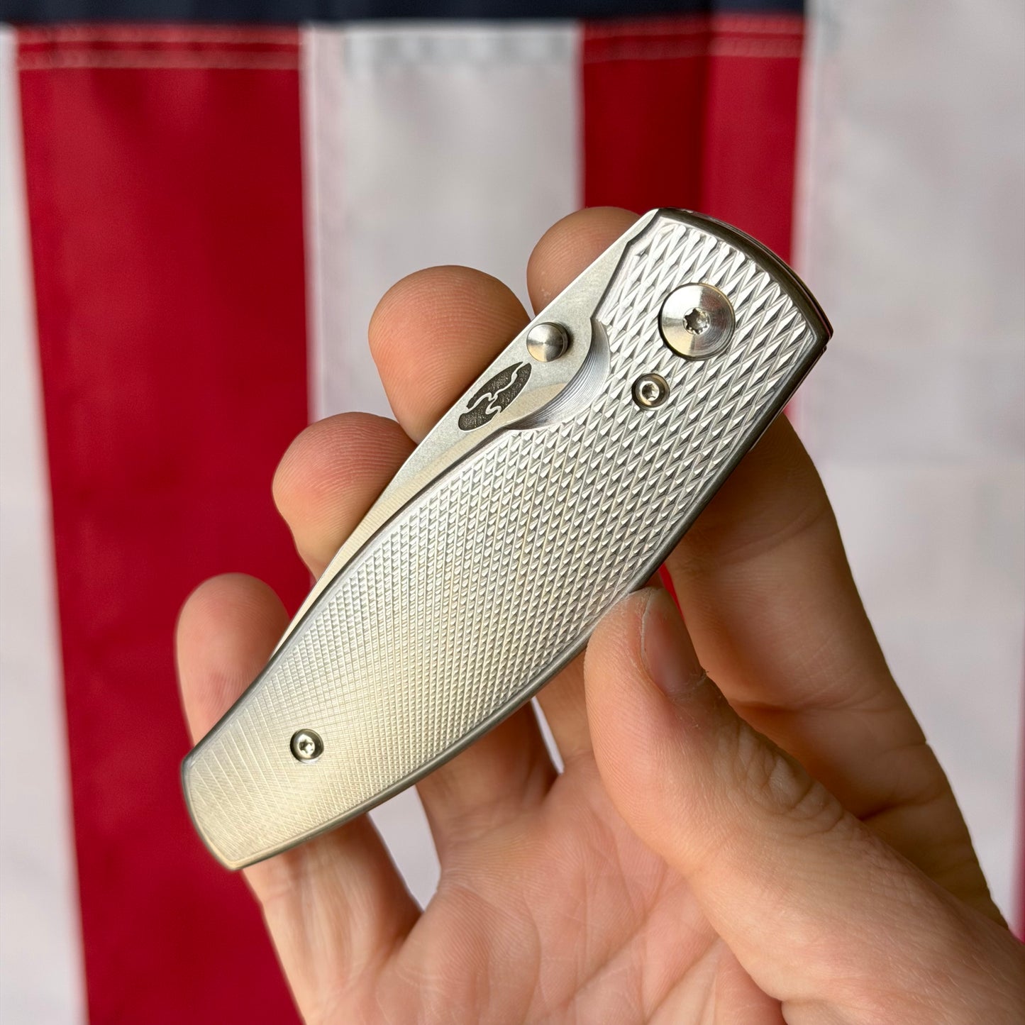 TRM NEUTRON 2 Knife – 3.0” MagnaCut Blade, 3D Contoured Titanium Lizard Skin Scales, Liner Lock – Made in USA