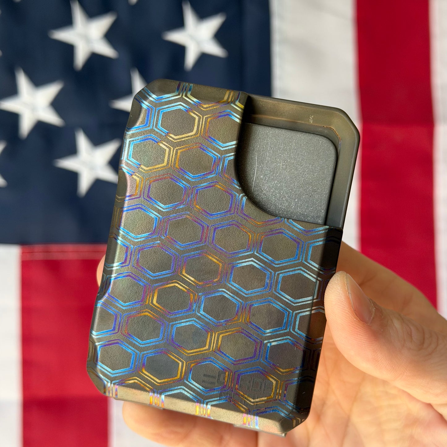 Glade Made Wallet – Hex Titanium – Made in USA (GM-TI-HEX)