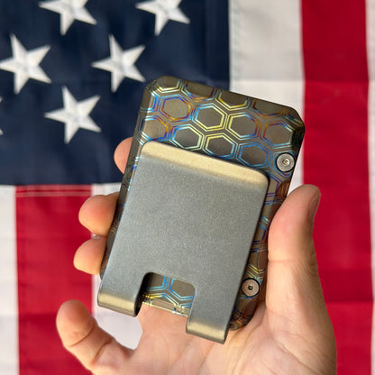 Glade Made Wallet – Hex Titanium – Made in USA (GM-TI-HEX)