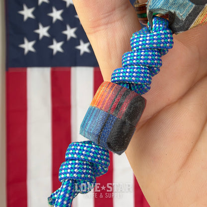 Farmer Made EDC Little Boss 002 Fixed Blade - 3" 1095 Tanto, Multicolor Micarta - Made in USA (FM-LITTLEBOSS-002)