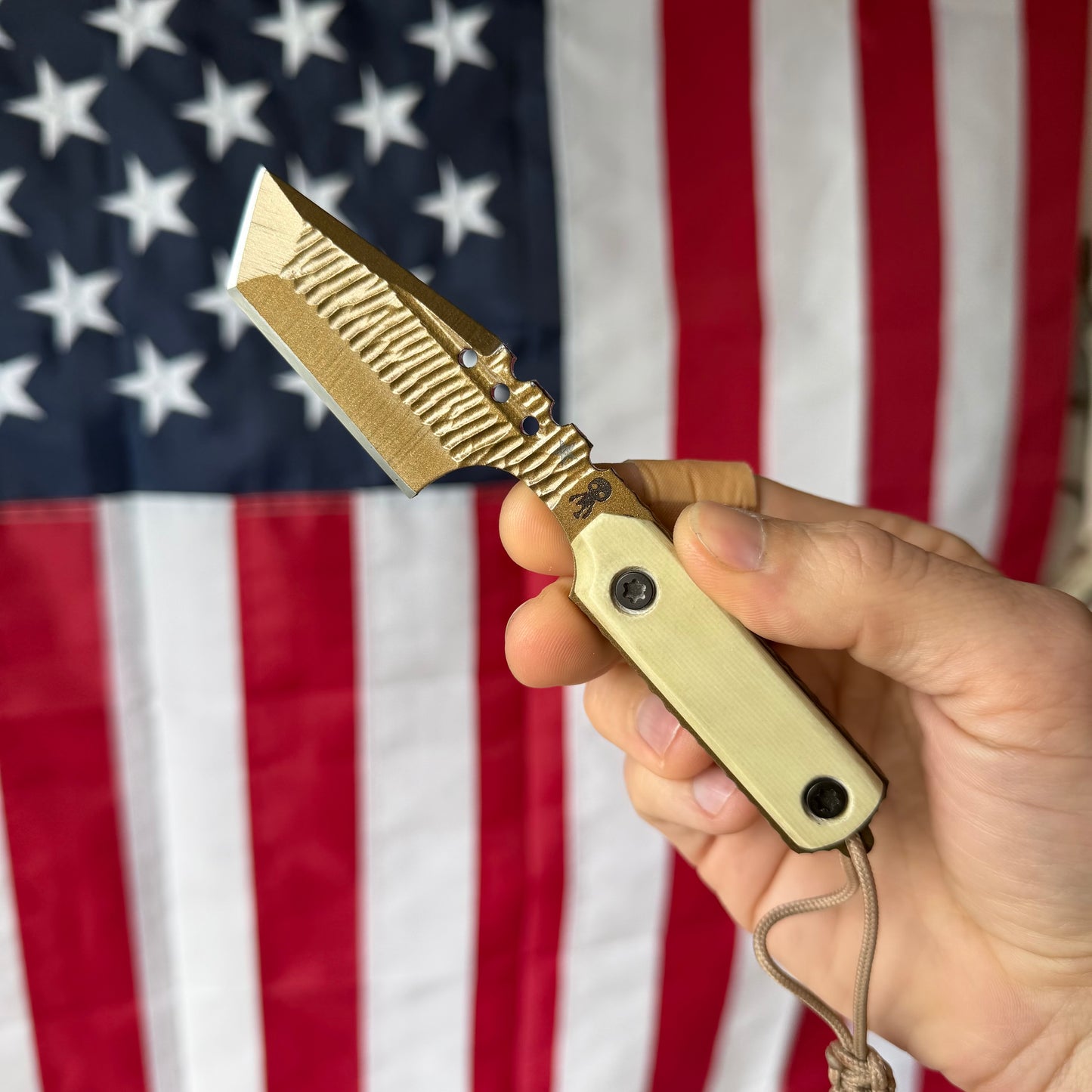 Severed Metal Works Zealot Fixed Blade – 2.5” Tanto Blade, 8670 Steel, Micarta Scales – Made in USA