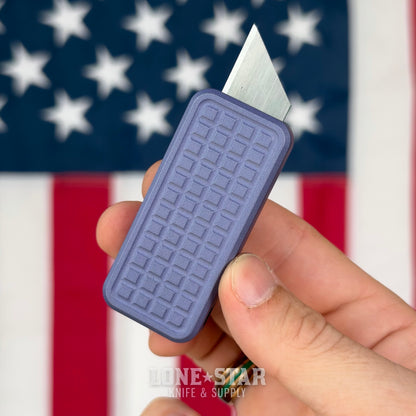 The Back Door: Rivery MFG Zero V2 Utility Knife, Grenade Pattern, Cerakote Crushed Orchid - Made in USA (Factory Second)