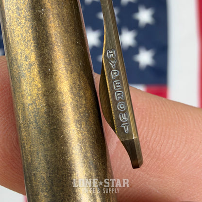 Hypercut MFG Nackt Pen, Machined Brass Bolt Action, Pilot G2 Refill - Made in USA (HC-NACKT-BRASS)