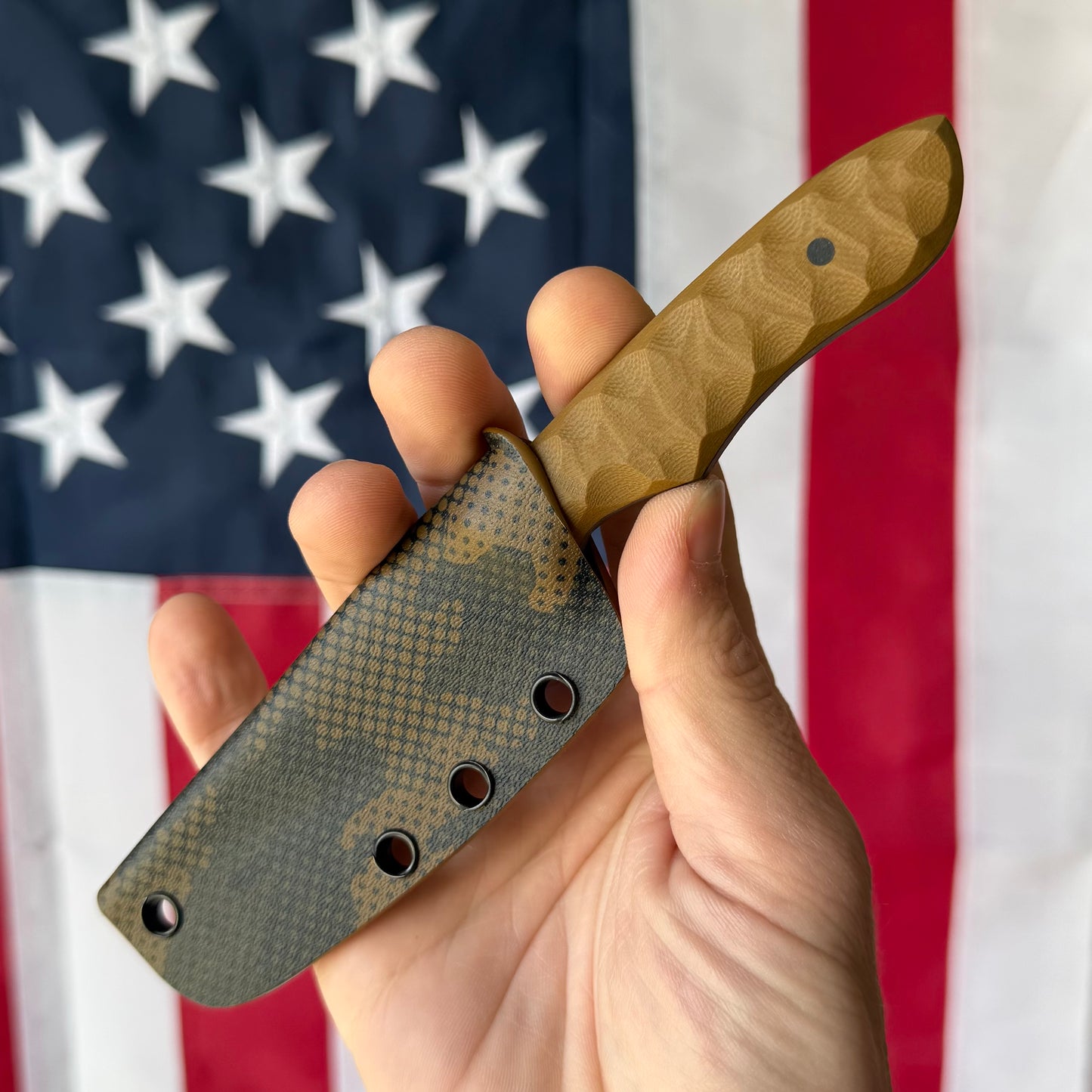 Maximus Knives Mamba EDC 2.8" Fixed Blade – Rock Textured G10, 80CrV2, Sabre Grind Reverse Tanto – Made in USA (MK-EDC)