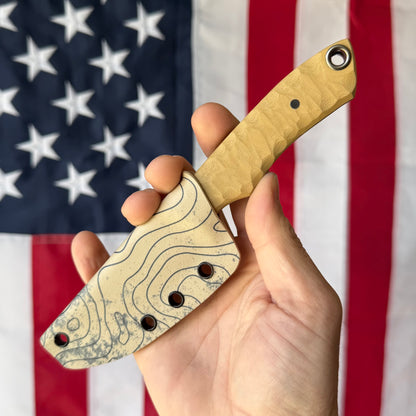 Maximus Knives Mamba Hybrid 3" Fixed Blade – Rock Textured G10, 80CrV2, Sabre Grind Reverse Tanto – Made in USA (MK-HYBRID)