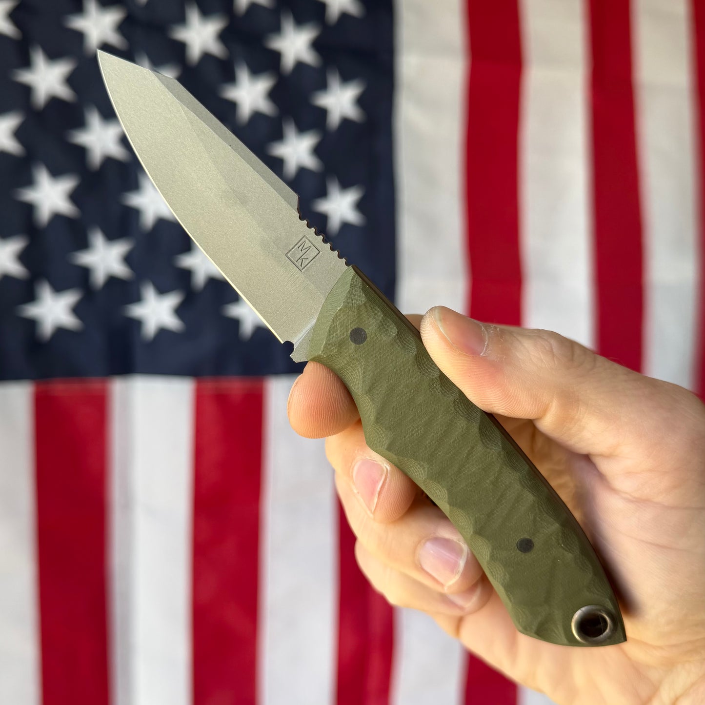 Maximus Knives Mamba Hybrid 3" Fixed Blade – Rock Textured G10, 80CrV2, Sabre Grind Reverse Tanto – Made in USA (MK-HYBRID)