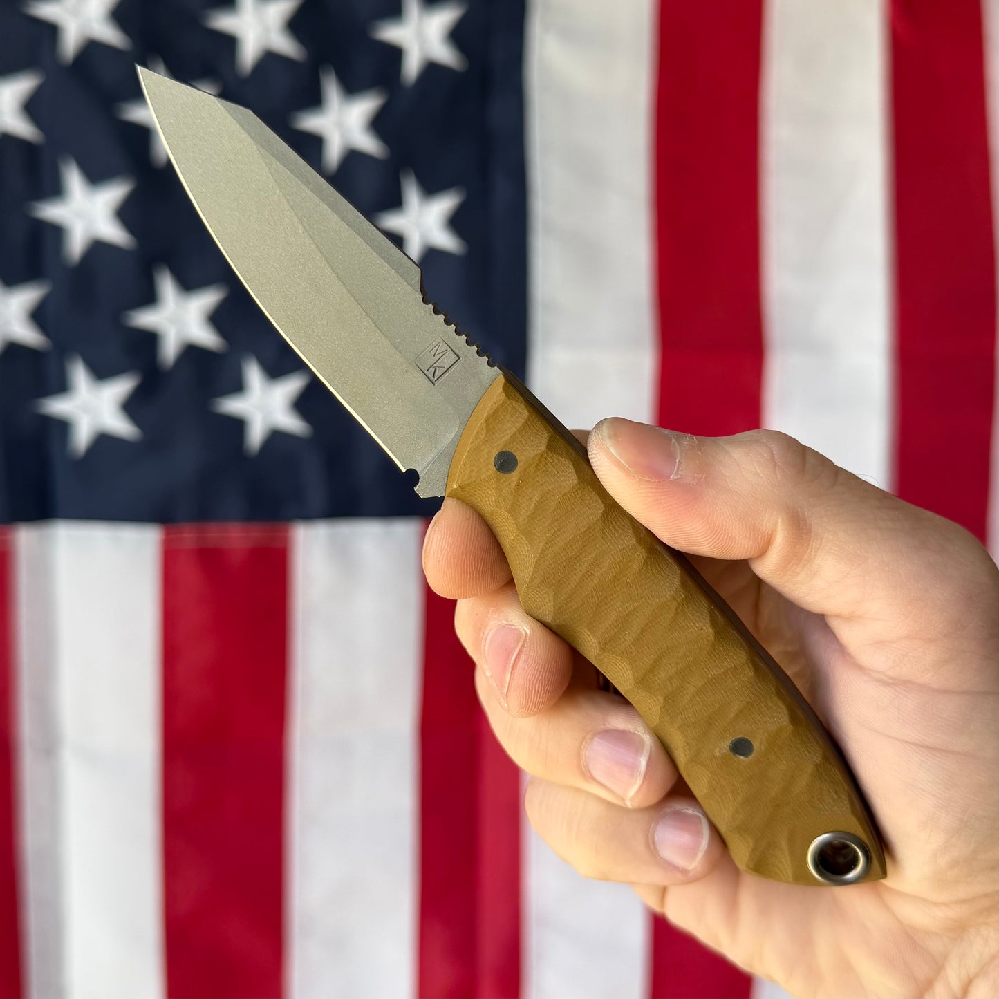 Maximus Knives Mamba Hybrid 3" Fixed Blade – Rock Textured G10, 80CrV2, Sabre Grind Reverse Tanto – Made in USA (MK-HYBRID)