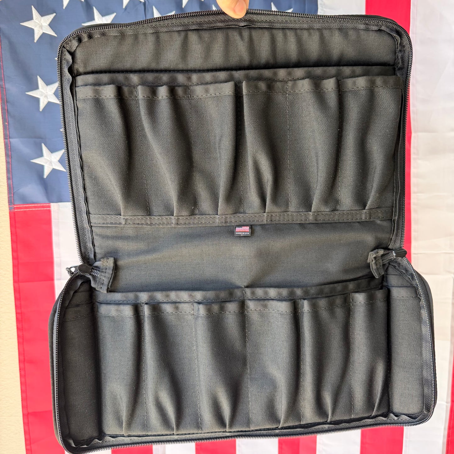 PALADIN33 Infinity Knife Collector Pouch – 12 Knife Capacity, Black – Made in USA (INF-12-B)