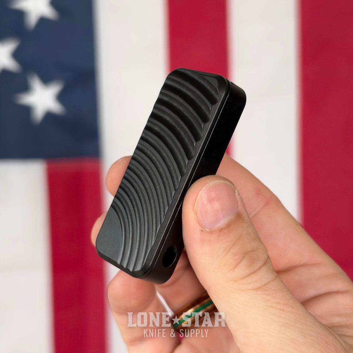 Rivery MFG Zero V2 Utility Knife, Original Pattern, Black, 6061 Aluminum - Made in USA (RIV-ZERO-V2-ORIG-BLACK)