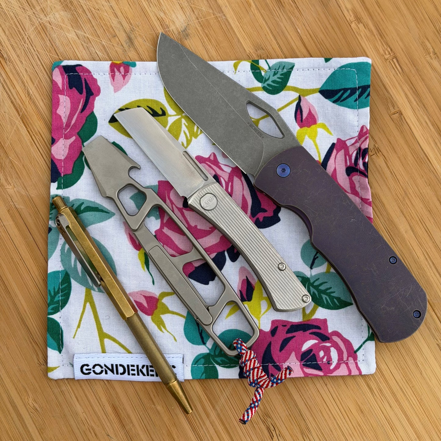 GondekEDC Pop Rose Hamilton Hank 7x7 – Cotton & Microfiber Handkerchief – Made in USA