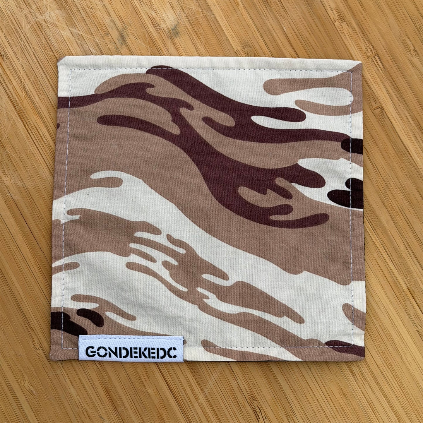 GondekEDC Brown Camo Days Hamilton Hank 7x7 – Cotton & Microfiber Handkerchief – Made in USA