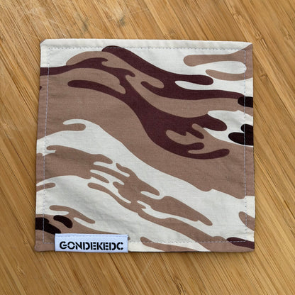GondekEDC Brown Camo Days Hamilton Hank 7x7 – Cotton & Microfiber Handkerchief – Made in USA
