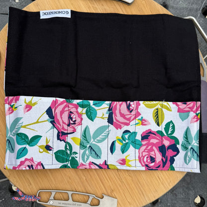 GondekEDC Pop Rose EDC Gear Roll – 7-Pocket Handmade Organizer – Made in USA